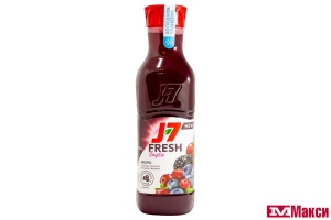 МОРС "J-7" ИЗ КЛЮКВЫ,ЧЕРНИКИ,ЧЕРНОПЛОДНОЙ РЯБИНЫ,ЕЖЕВИКИ 0,85Л ПЭТ (ВБД)