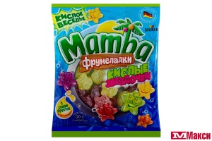 ЖЕВАТЕЛЬНЫЙ МАРМЕЛАД "МАМБА.ФРУМЕЛАДКИ" КИСЛЫЕ ЗВЕЗДОЧКИ 70Г (STORCK) 