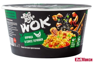 ЛАПША БЫСТРОГО ПРИГОТОВЛЕНИЯ "БИГ БОН WOK" 85Г(курица в соусе "терияки")