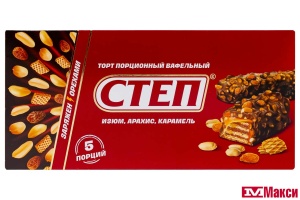 ТОРТ "СТЕП MIX" ВАФЕЛЬНЫЙ ГЛАЗИРОВАННЫЙ 200Г (СЛАВЯНКА)