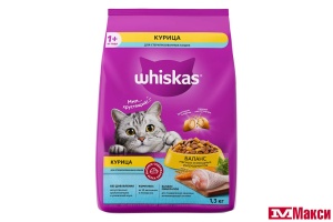 КОРМ ДЛЯ КОШЕК "ВИСКАС" ВКУСНЫЕ ПОДУШЕЧКИ 1,3КГ(д/стерилизованных кошек и котов с курицей)