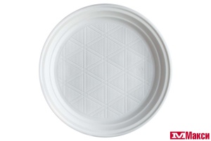 ТАРЕЛКА ОДНОРАЗОВАЯ БЕЛАЯ 165ММ 12ШТ (СЕМЬЯ ДОВОЛЬНА)