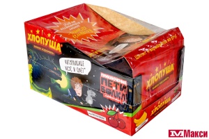 КАРАМЕЛЬ "ХЛОПУША" ПЕТЯ И ВОЛК СО ВКУСОМ КИСЛАЯ ВИШНЯ И БАНАН 7Г (ЭВРИКА)