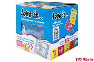 КАРАМЕЛЬ НА ПАЛОЧКЕ "LOVE IS" АССОРТИ 7,25Г