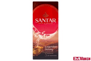 ЧАЙ "SANTAR" LEGENDARY STRONG ЧЕРНЫЙ 25 ПАКЕТИКОВ (МАЙ)