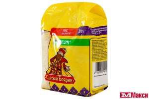 КРУПА РИС "СЫТЫЙ БОЯРИН" ПРОПАРЕННЫЙ БАСМАТИ 450Г