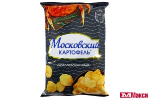 ЧИПСЫ "МОСКОВСКИЙ КАРТОФЕЛЬ" СО ВКУСОМ КОРОЛЕВСКОГО КРАБА 40Г