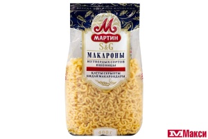 МАКАРОННЫЕ ИЗДЕЛИЯ "МАРТИН" РОЖКИ СОЛОМКА 400Г