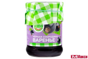 ВАРЕНЬЕ ЧЕРНОСМОРОДИНОВОЕ 320Г СТ/Б (СЕМЬЯ ДОВОЛЬНА)