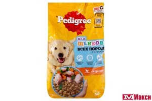 КОРМ ДЛЯ ЩЕНКОВ "ПЕДИГРИ" ДЛЯ ВСЕХ ПОРОД ОТ 2 МЕСЯЦЕВ КУРИЦА 500Г