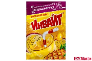 НАПИТОК РАСТВОРИМЫЙ "ИНВАЙТ" 12Г(мультифрукт)