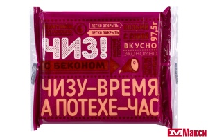 ПРОДУКТ ПЛАВЛЕНЫЙ (ВИТАКО) "ЧИЗ" С СЫРОМ И БЕКОНОМ 50% 97,5Г