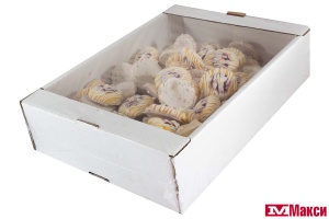 ПЕЧЕНЬЕ БИСКВИТНОЕ С НАЧИНКОЙ СО ВКУСОМ ВИШНИ В БЕЛОЙ ГЛАЗУРИ (SVADUTA)