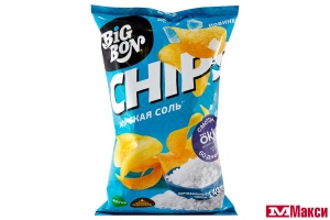ЧИПСЫ "БИГ БОН" МОРСКАЯ СОЛЬ 140Г