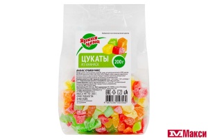 ФРУКТЫ СУШЕНЫЕ "ЯРКАЯ ЦЕНА" АНАНАС КУБИК МИКС 200Г