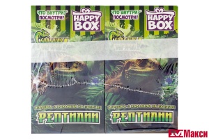 КАРАМЕЛЬ "HAPPY BOX" РЕПТИЛИИ + ИГРУШКА 30Г (ЭВРИКА)