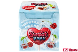 КАРАМЕЛЬ НА ПАЛОЧКЕ "SWEET POPS" МОРОЗНАЯ ВИШНЯ 10Г (ЭВРИКА)