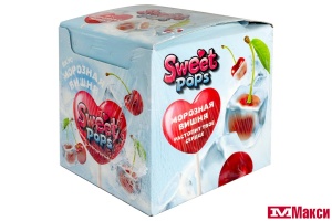 КАРАМЕЛЬ НА ПАЛОЧКЕ "SWEET POPS" МОРОЗНАЯ ВИШНЯ 10Г (ЭВРИКА)