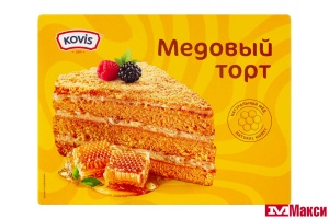 ТОРТ БИСКВИТНЫЙ "KOVIS" МЕДОВЫЙ 240Г (РАМЕНСКИЙ КК)