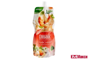 СОУС МАЙОНЕЗНЫЙ "СЛОБОДА" СЛИВОЧНЫЙ С НЕЖНЫМ ЛОСОСЕМ 60% 200МЛ