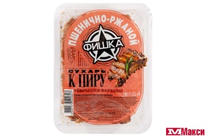 ГРЕНКИ "ФИШКА" К ПИРУ СВЕТЛЫЕ СО ВКУСОМ РЕБРЫШЕК БАРБЕКЮ 80Г
