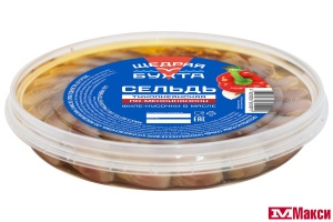 ПРЕСЕРВЫ СЕЛЬДЬ "ПО-МЕКСИКАНСКИ" ФИЛЕ-КУСОЧКИ В МАСЛЕ СЛАБОЙ СОЛИ 150Г (ЩЕДРАЯ БУХТА)