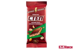 ШОКОЛАД "СТЕП" МОЛОЧНЫЙ С ЛЕСНЫМ ОРЕХОМ 80Г (СЛАВЯНКА)