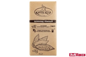 ШОКОЛАД ТЕМНЫЙ "НАСТОЯЩИЙ ШОКОЛАД" 85Г (КРУПСКАЯ)