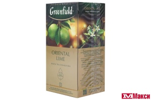 ЧАЙ "GREENFIELD" ОРИЕНТАЛ ЛАЙМ ЧЕРНЫЙ 25ПАКЕТИКОВ (ОРИМИ-ТРЭЙД)