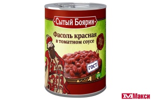 ФАСОЛЬ "СЫТЫЙ БОЯРИН" КРАСНАЯ В Т/С 420Г