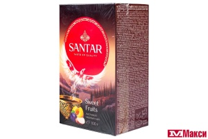 ЧАЙ "SANTAR" SWEET FRUITS ЧЕРНЫЙ ЛИСТОВОЙ 100Г (МАЙ)