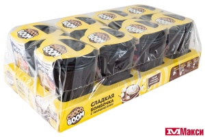 ШАР ШОКОЛАДНЫЙ "CHOCO BOOM" РОБЛОКСЕРЫ KVINKA С МАРШМЕЛЛОУ В СТАКАНЕ 28Г (КОНФИТРЕЙД)