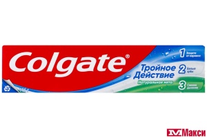ПАСТА ЗУБНАЯ "COLGATE" 100МЛ ТРОЙНОЕ ДЕЙСТВИЕ (TRIPLE AKTIV)