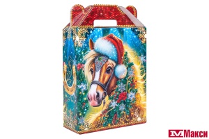 НОВОГОДНИЙ ПОДАРОК "СКАЗОЧНАЯ ПОДКОВА" КАРТОН 350Г (МАКСИ)