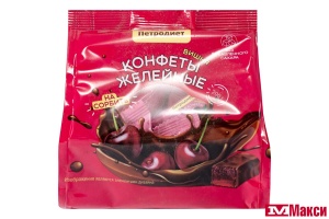 КОНФЕТЫ ЖЕЛЕЙНЫЕ НА СОРБИТЕ СО ВКУСОМ ВИШНИ 200Г (ПЕТРОДИЕТ)