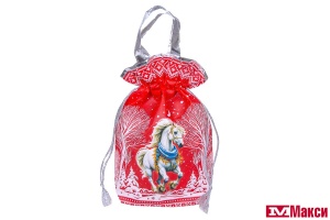 НОВОГОДНИЙ ПОДАРОК "НОВОГОДНЕЕ УГОЩЕНИЕ" МЕШОК 900Г (МАКСИ)