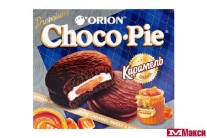 ПЕЧЕНЬЕ "ЧОКОПАЙ" ДАРК КАРАМЕЛЬ 12ШТХ30Г (ОРИОН)