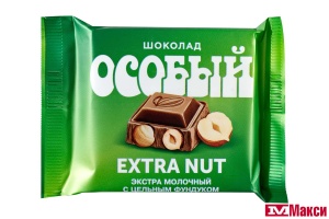 ШОКОЛАД "ОСОБЫЙ" КВАДРО ЭКСТРАМОЛОЧНЫЙ С ФУНДУКОМ 80Г (КРУПСКАЯ)