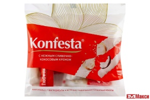 КОНФЕТЫ ГЛАЗИРОВАННЫЕ "KONFESTA" С КОКОСОВОЙ НАЧИНКОЙ 180Г (КОНФЕСТА)
