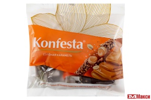 КОНФЕТЫ ГЛАЗИРОВАННЫЕ "KONFESTA" СОЛЕНАЯ КАРАМЕЛЬ 180Г (КОНФЕСТА)