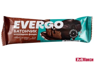 БАТОНЧИК С ВЫСОКИМ СОДЕРЖАНИЕМ БЕЛКА 40Г (EVERGO) (шоколадное фондю)