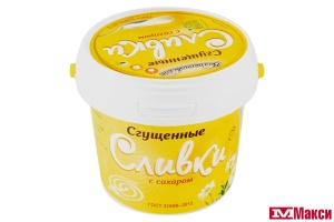 СЛИВКИ СГУЩ.(БЕЛГОРОД) "ВОЛОКОНОВСКОЕ" С САХАРОМ 19% 400Г ПЛ/Б (БЗМЖ)