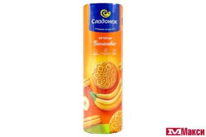 ПЕЧЕНЬЕ-СЭНДВИЧ БАНАНОВОЕ 210Г (СЛАДОНЕЖ)