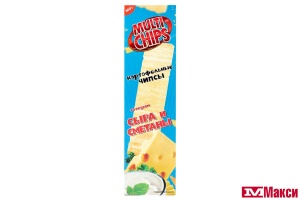 ЧИПСЫ "MULTICHIPS" СО ВКУСОМ СЫРА И СМЕТАНЫ 100Г
