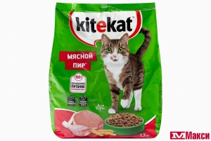 КОРМ ДЛЯ КОШЕК "КИТИКЕТ" 1,3КГ(мясной пир)