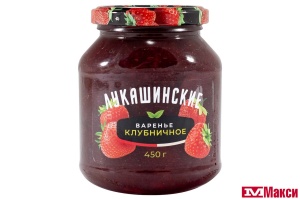 ВАРЕНЬЕ "ЛУКАШИНСКИЕ" КЛУБНИЧНОЕ 450Г СТ/Б 