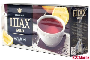 ЧАЙ "ШАХ" ГОЛД ЛИМОН ЧЕРНЫЙ 25 ПАКЕТИКОВ (ОРИМИ-ТРЭЙД)
