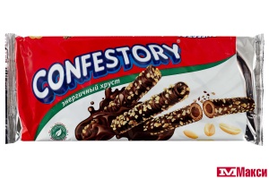 ВАФЕЛЬНЫЕ ТРУБОЧКИ "CONFESTORY" ГЛАЗИРОВАННЫЕ С АРАХИСОМ 105Г
