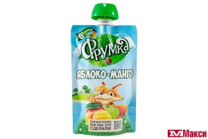 ПЮРЕ "ФРУМКА" ЯБЛОКО-МАНГО 90Г ДОЙ-ПАК (КОМПЛЕКС-АГРО)
