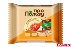 ХЛЕБЦЫ "ПРОПОЛЬЗУ" ВОЗДУШНЫЕ ГРЕЧНЕВО-РИСОВЫЕ 60Г